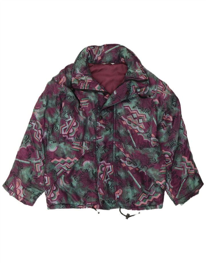 Brugi Mens Abstract Pattern Windbreaker Jacket UK 42 XL Multicoloured