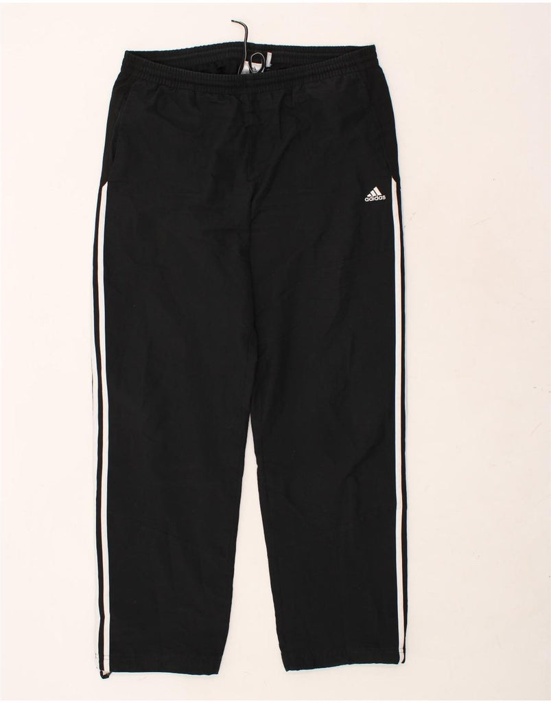 ADIDAS Mens Tracksuit Trousers Large Black Polyester | Vintage Adidas | Thrift | Second-Hand Adidas | Used Clothing | Messina Hembry 