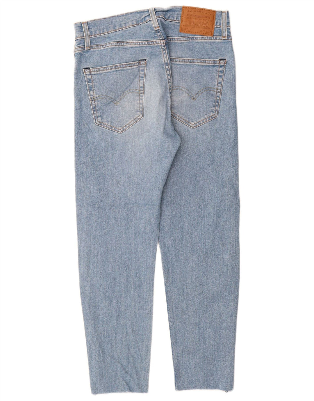 Levi's Womens 512 Tapered Slim Cropped Jeans W29 L26 Blue Cotton