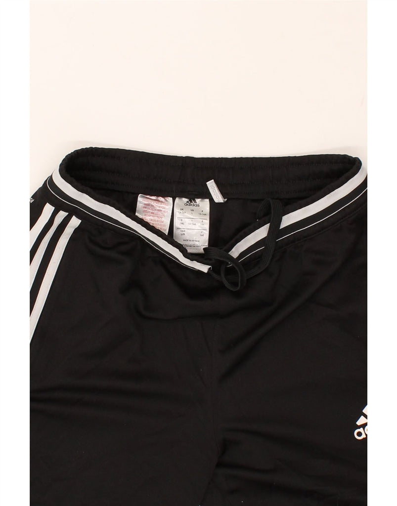 ADIDAS Boys Climacool Tracksuit Trousers 13-14 Years Black Polyester | Vintage Adidas | Thrift | Second-Hand Adidas | Used Clothing | Messina Hembry 