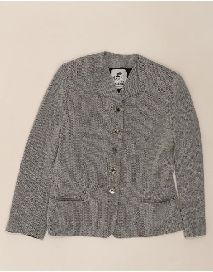 ANTICOLI Womens 2 Piece Skirt Set UK 12 Medium W28  Grey Herringbone Vintage ANTICOLI and Second-Hand ANTICOLI from Messina Hembry 