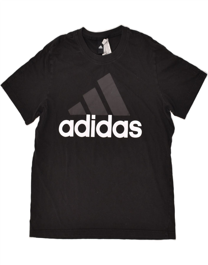 ADIDAS Mens Graphic T-Shirt Top Large Black Cotton | Vintage Adidas | Thrift | Second-Hand Adidas | Used Clothing | Messina Hembry 