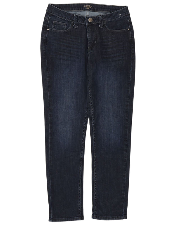 Lee Womens Riders Slim Jeans US 10 Large W32 L28 Navy Blue Cotton