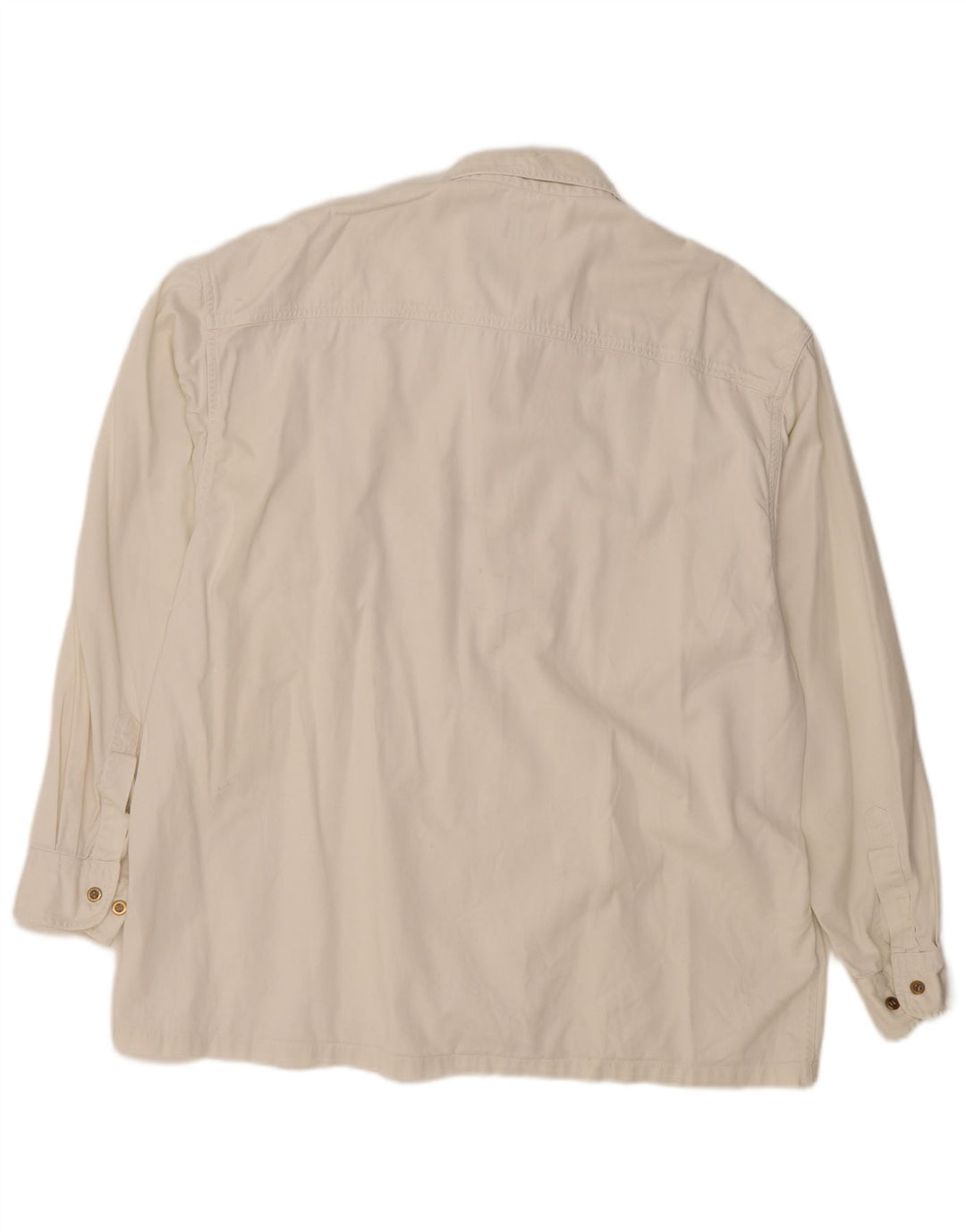 Berto Lucci Mens Denim Shirt XL White Cotton