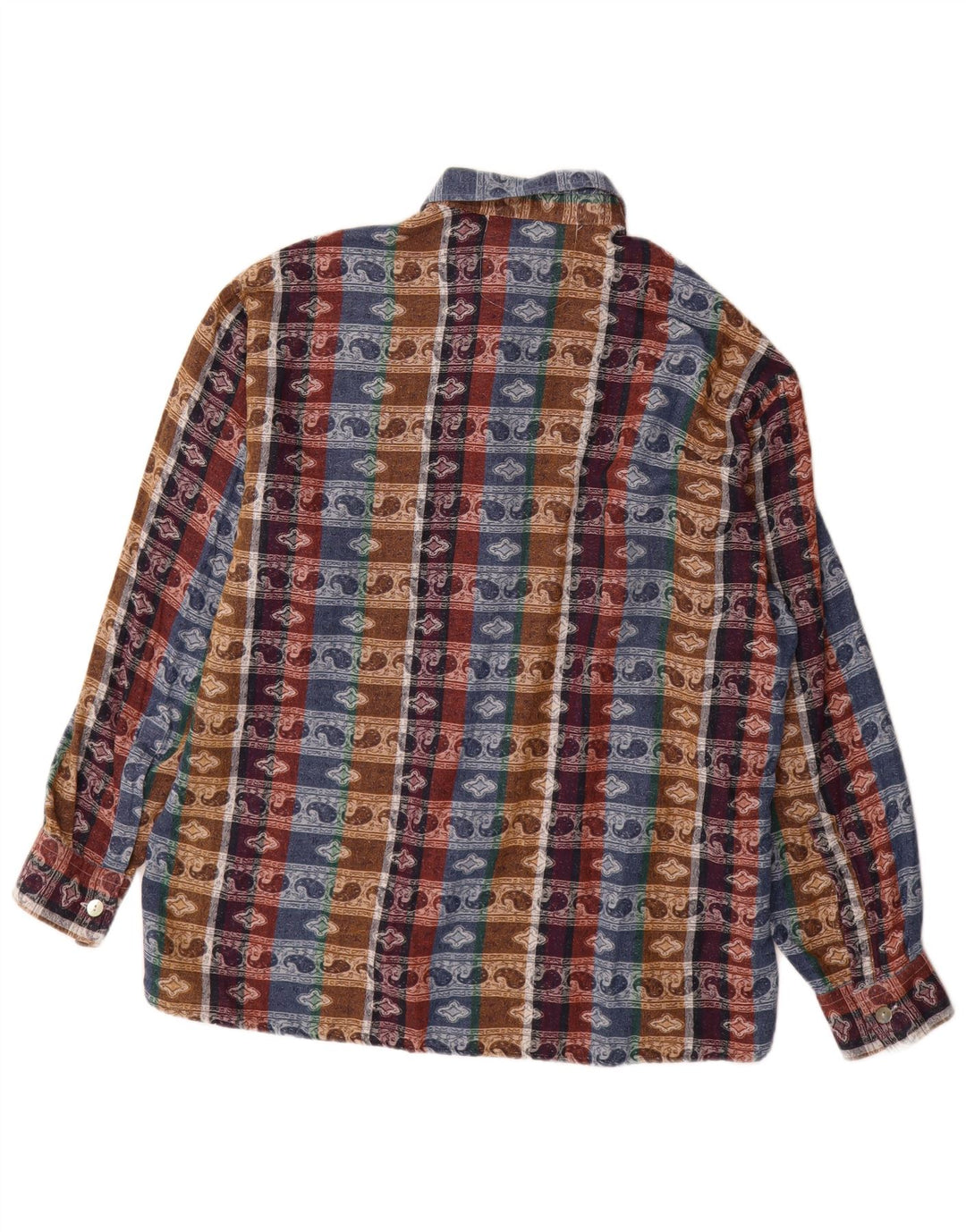 Vintage Mens Shirt Size 41/42Large Multicoloured Paisley Cotton