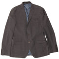 Ted Baker Mens 2 Button Slim Fit Blazer Jacket UK 42 XL Grey Wool