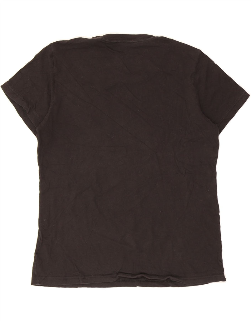 ADIDAS Womens Graphic T-Shirt Top UK 16/18 Large Black Cotton Vintage Adidas and Second-Hand Adidas from Messina Hembry 