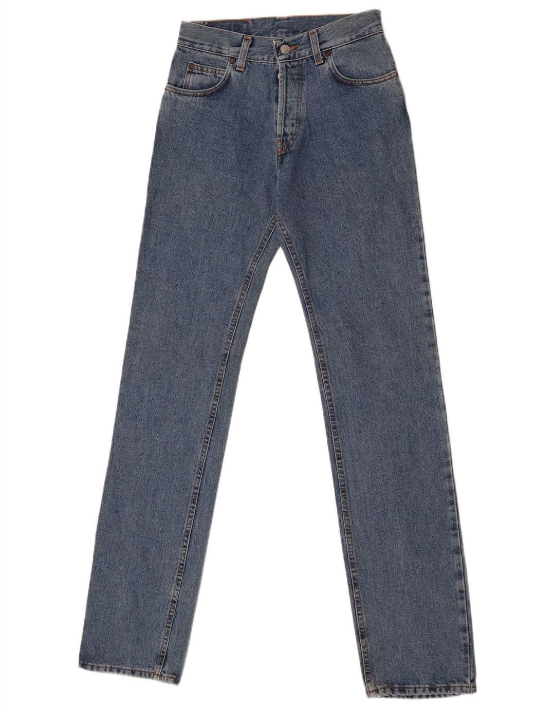 Rifle Womens Straight Jeans W28 L34 Blue Cotton