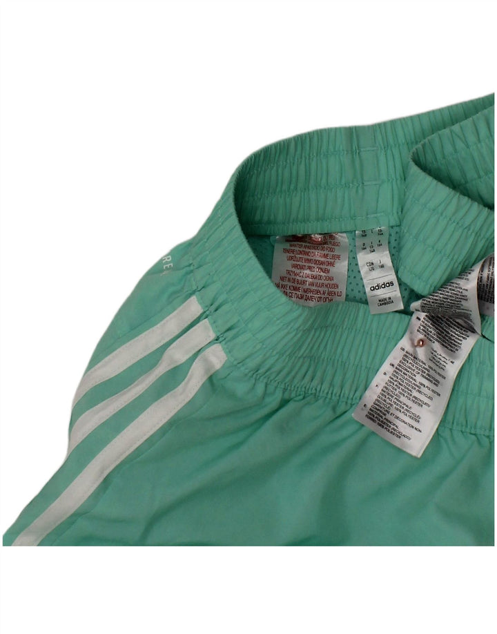 ADIDAS Girls Aeroready Sport Shorts 13-14 Years  Turquoise Polyester