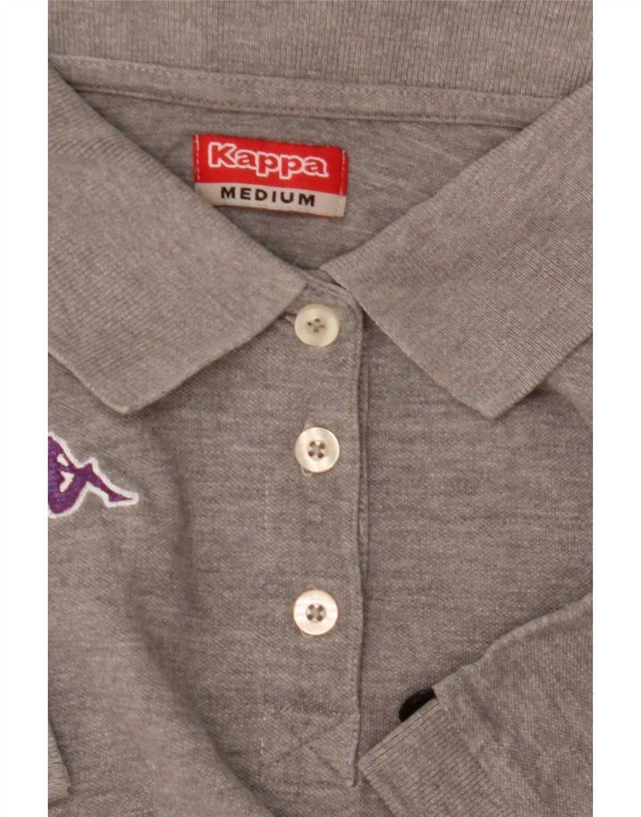 Kappa Womens Polo Shirt UK 12 Medium Grey