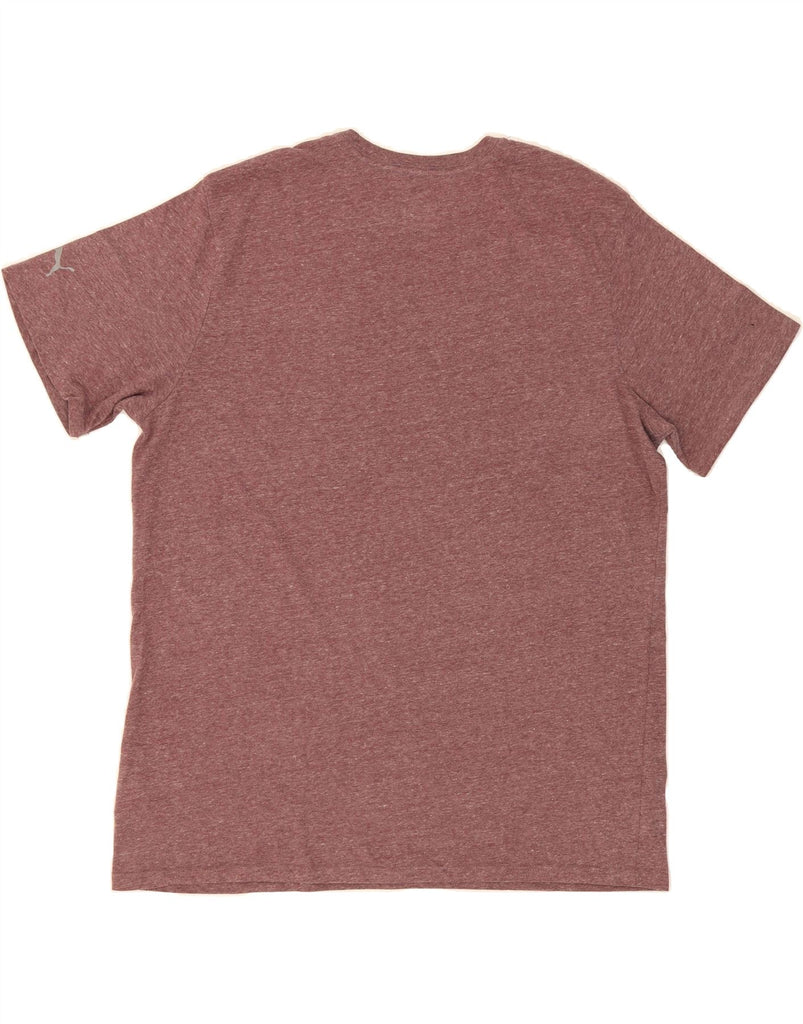 PUMA Mens Graphic T-Shirt Top XL Burgundy Cotton Vintage Puma and Second-Hand Puma from Messina Hembry 