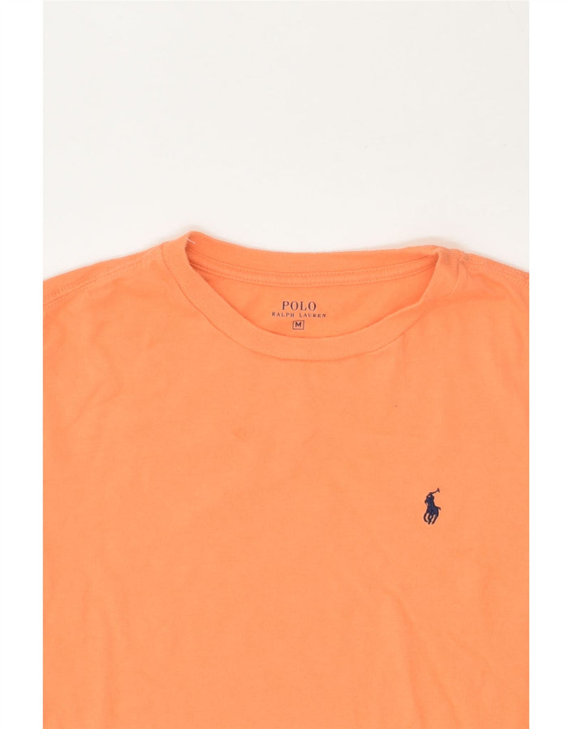 POLO RALPH LAUREN Womens T-Shirt Top UK 12 Medium Orange Cotton | Vintage Polo Ralph Lauren | Thrift | Second-Hand Polo Ralph Lauren | Used Clothing | Messina Hembry 