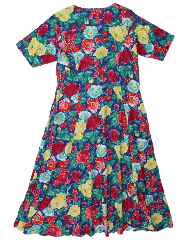 Vintage Womens A-Line Dress IT 48/50 XL Multicoloured Floral