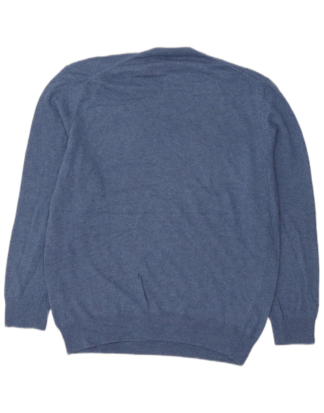 Zara Mens Crew Neck Jumper Sweater Large Blue Polyamide
