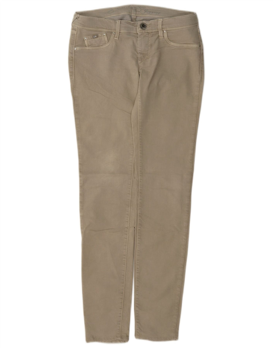 Gas Womens Slim Jeans W28 L32 Beige Cotton