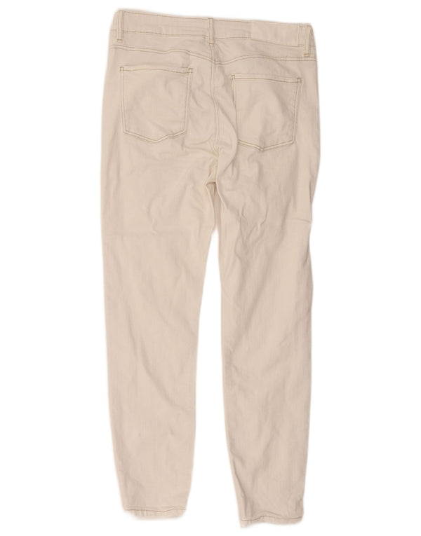 Desigual Womens Cropped Jeans W30 L25 White Cotton