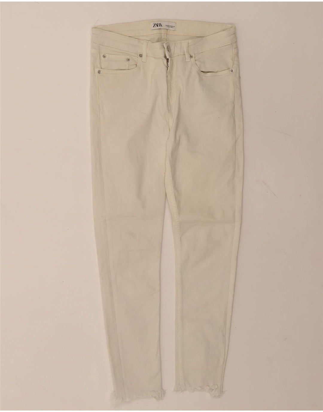 Zara Womens Skinny Jeans EU 40 Medium W30 L25 White Cotton