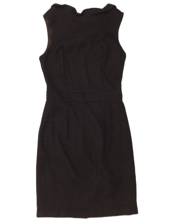 Boden Womens Sleeveless Sheath Dress UK 10 Small Black Cotton