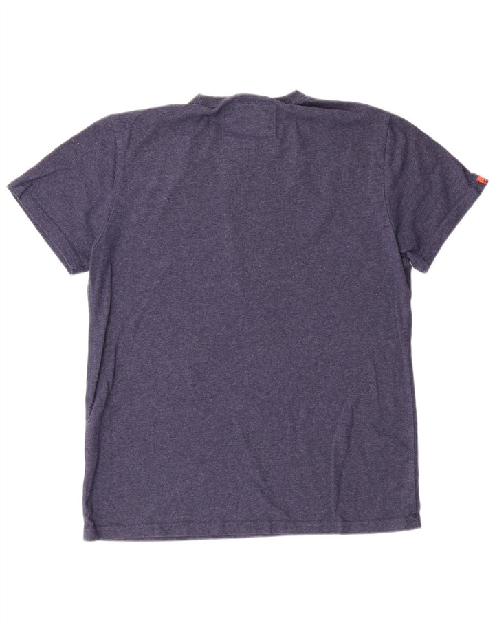 Superdry Womens Graphic T-Shirt Top XL Navy Blue Cotton