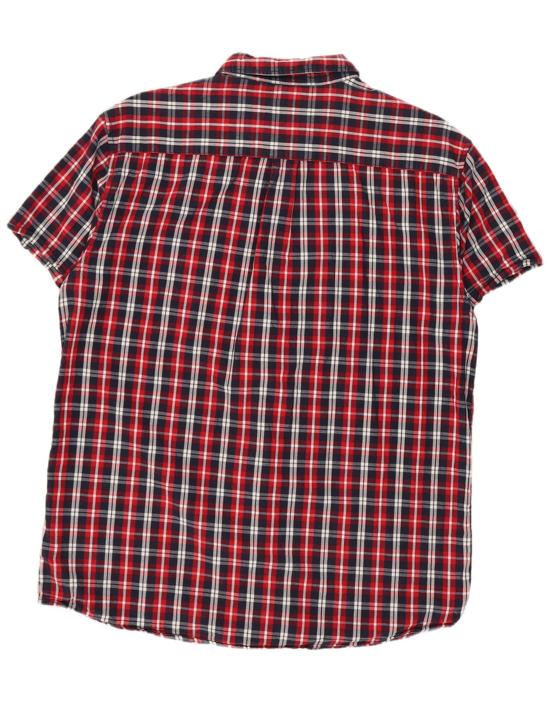 WRANGLER Mens Short Sleeve Regular Fit Shirt Large Multicoloured Check