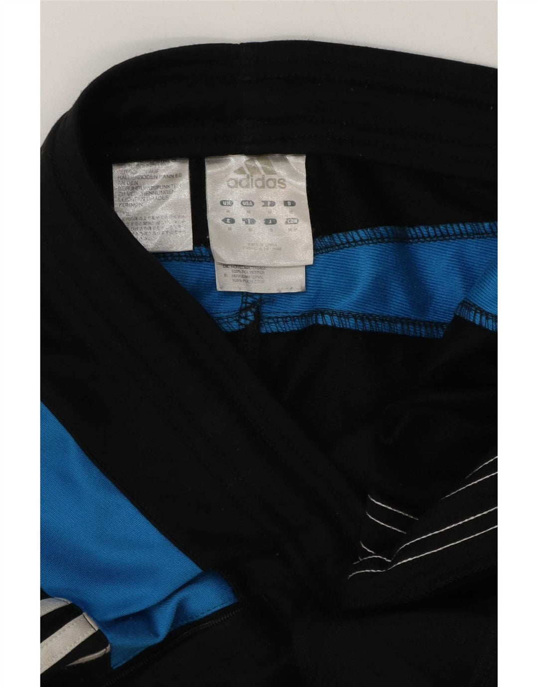 Adidas Mens Tracksuit Trousers Medium Black Colourblock Polyester