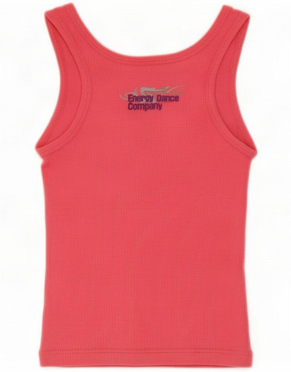 Champion Womens Vest Top UK 2 XS Pink Cotton