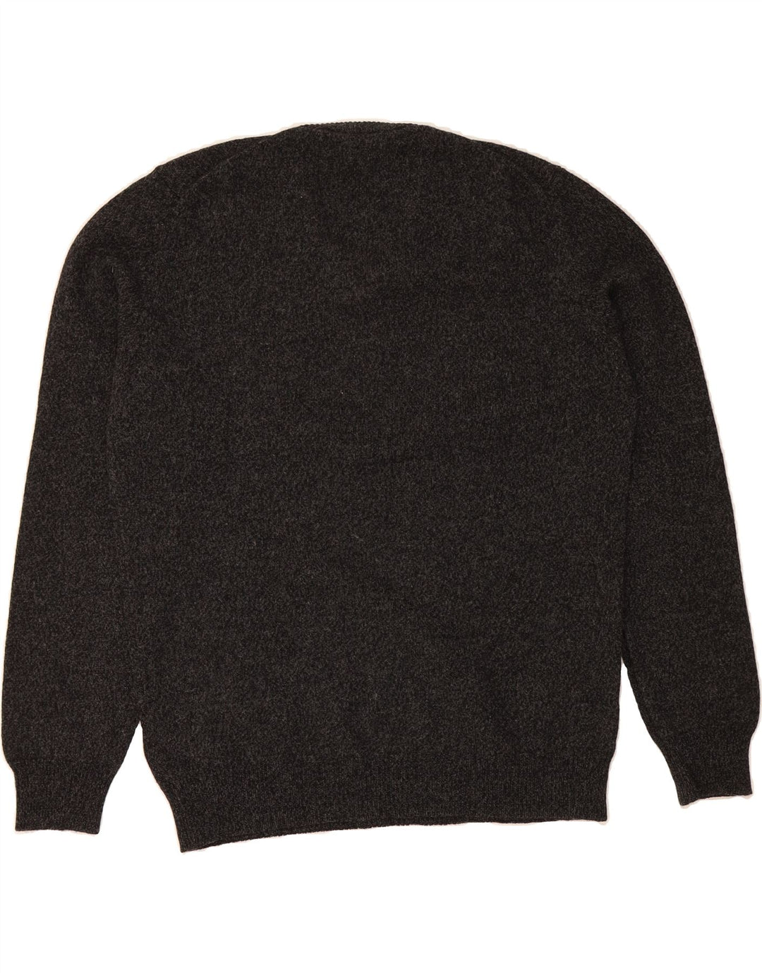 HENRY COTTONS Mens V-Neck Jumper Sweater XL Grey New Wool Vintage Henry Cottons and Second-Hand Henry Cottons from Messina Hembry 