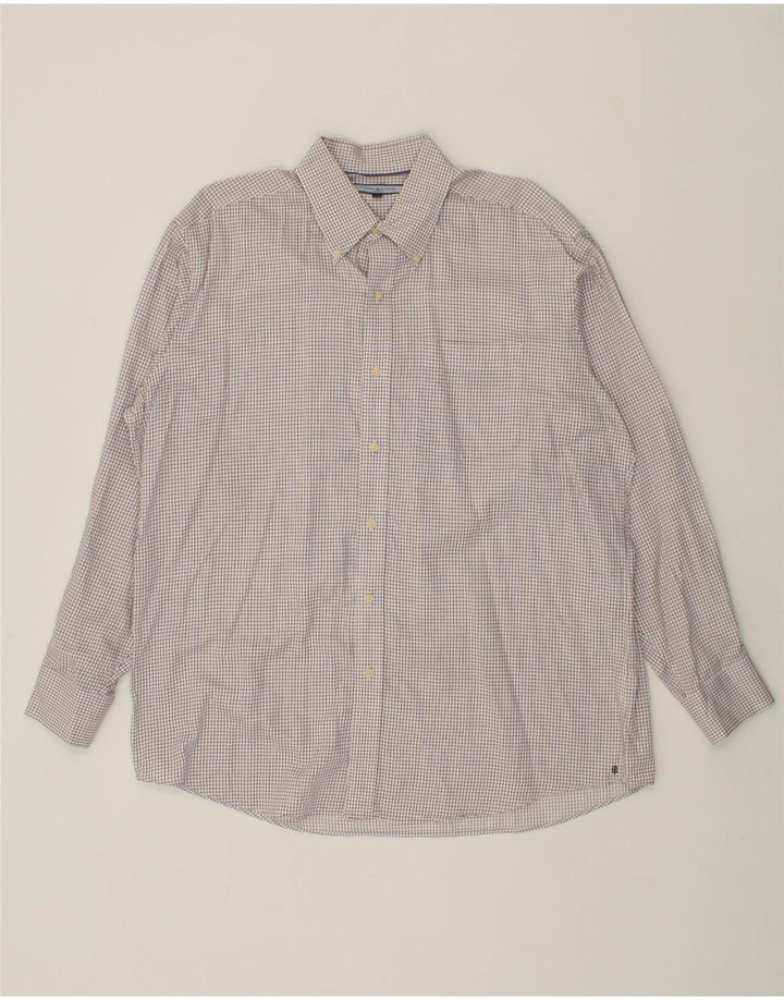 TOMMY HILFIGER Mens Shirt Size 16 1/2 Large Multicoloured Check Vintage Tommy Hilfiger and Second-Hand Tommy Hilfiger from Messina Hembry 