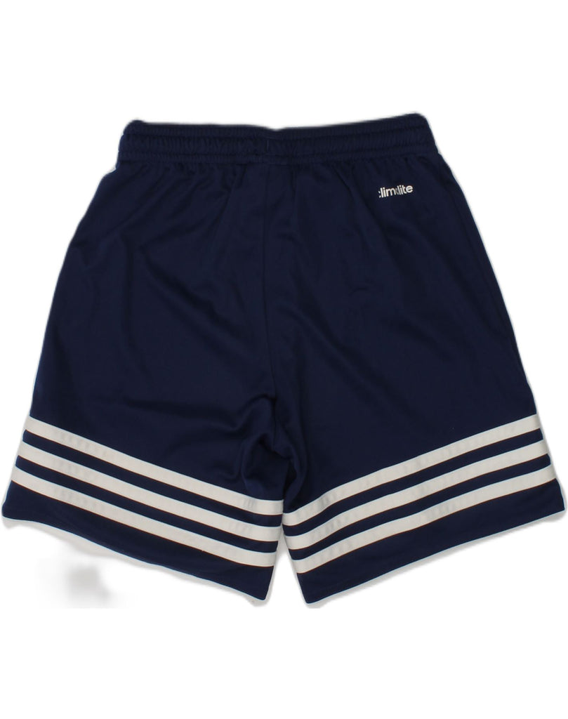 ADIDAS Boys Climalite Sport Shorts 7-8 Years XS  Blue Polyester | Vintage Adidas | Thrift | Second-Hand Adidas | Used Clothing | Messina Hembry 