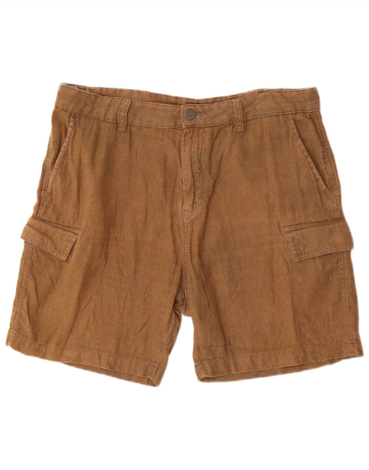 Zara Mens Cargo Shorts EU 44 Large W34 Brown