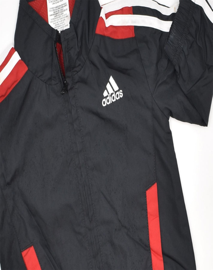 ADIDAS Baby Boys Rain Jacket 6-9 Months Black Polyester | Vintage | Thrift | Second-Hand | Used Clothing | Messina Hembry 