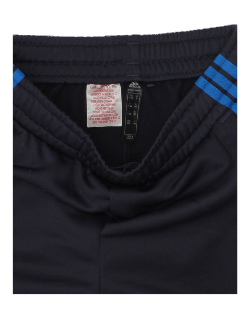 ADIDAS Boys Sport Shorts 11-12 Years Navy Blue Polyester | Vintage Adidas | Thrift | Second-Hand Adidas | Used Clothing | Messina Hembry 