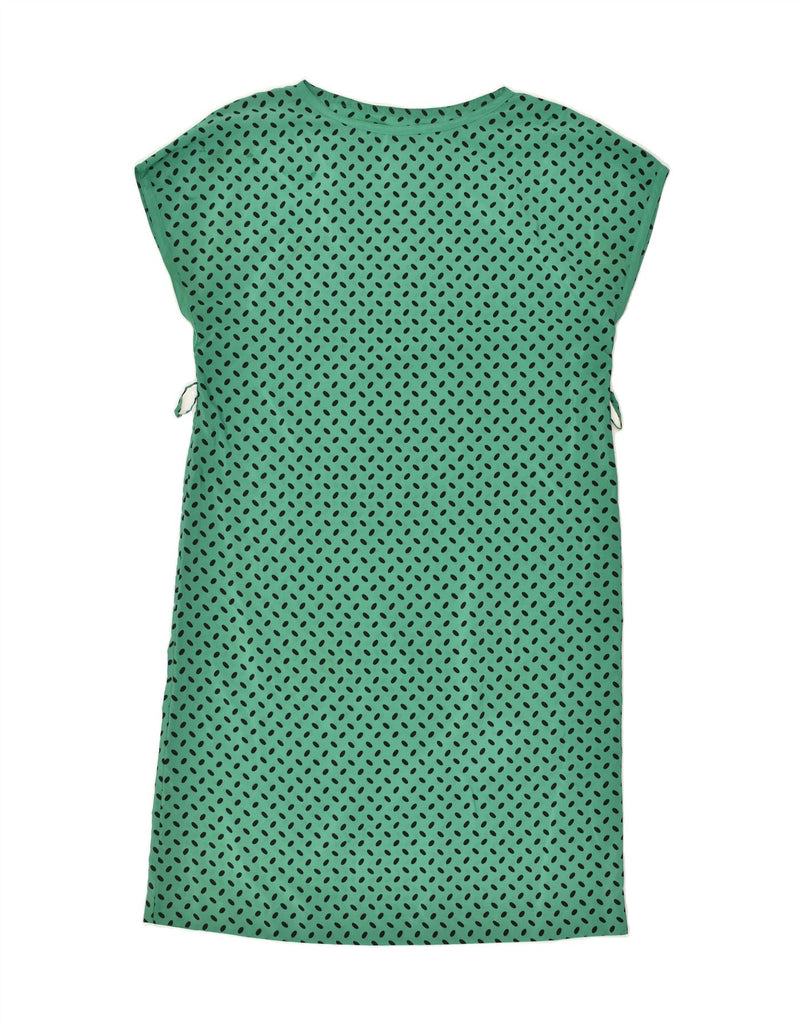 VINTAGE Womens Sleeveless Shift Dress UK 14 Medium Green Spotted | Vintage Vintage | Thrift | Second-Hand Vintage | Used Clothing | Messina Hembry 