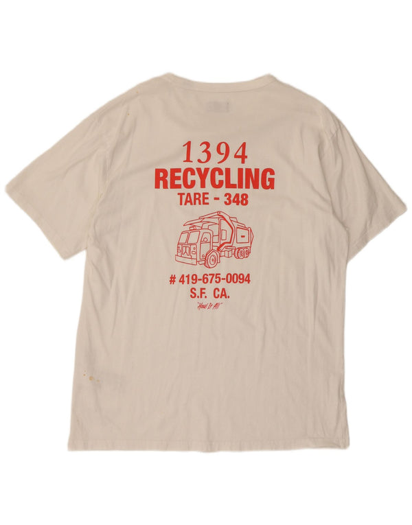 Levi's Mens Graphic T-Shirt Top XL White Cotton