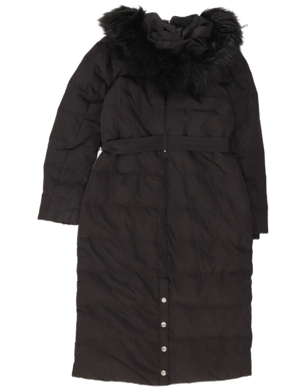 Phase Eight Womens Hooded Oversized Padded Coat UK 12 Medium Black