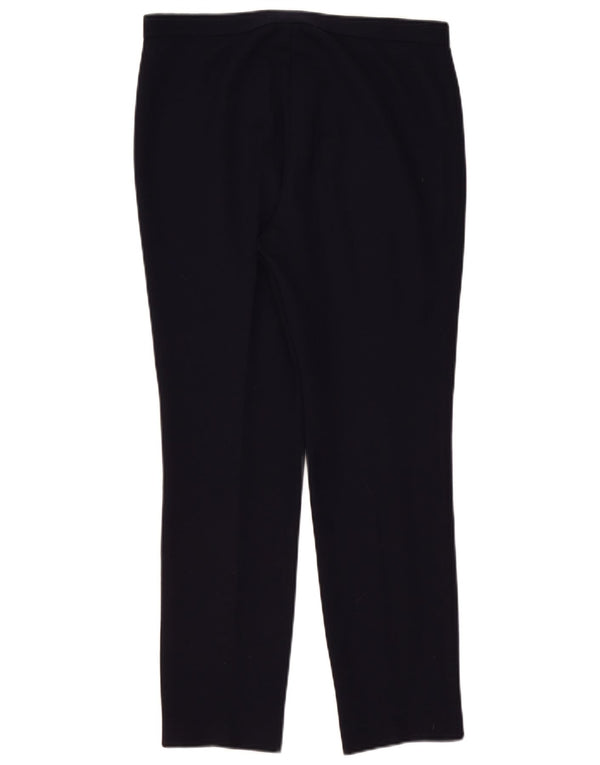 Luisa Spagnoli Womens Slim Casual Trousers IT 44 Medium W32 L28 Navy Blue