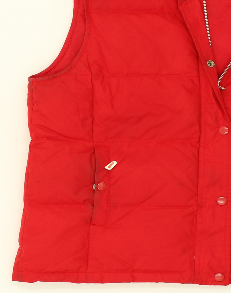 GAP Womens Padded Gilet UK 14 Large Red Polyester | Vintage Gap | Thrift | Second-Hand Gap | Used Clothing | Messina Hembry 