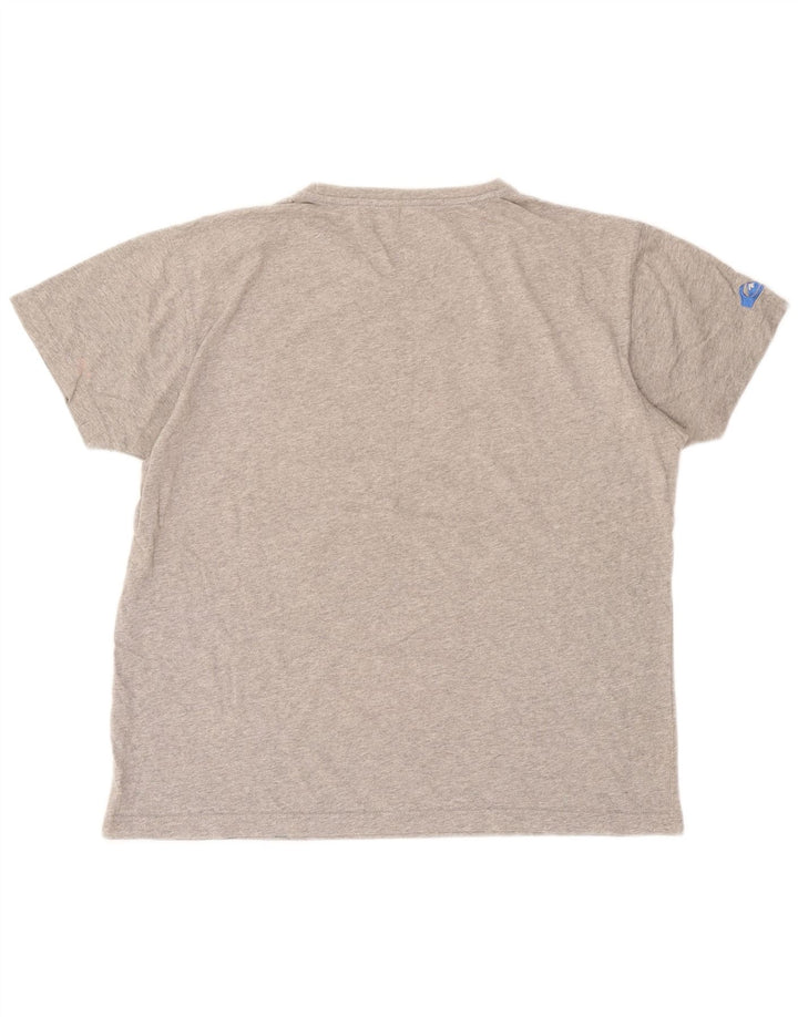 Quiksilver Mens Regular Fit Graphic T-Shirt Top Medium Grey