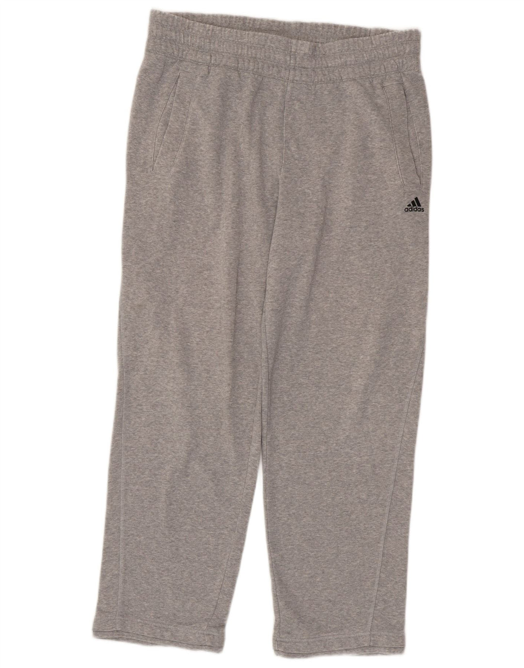 Adidas Mens Climalite Tracksuit Trousers Medium  Grey Cotton