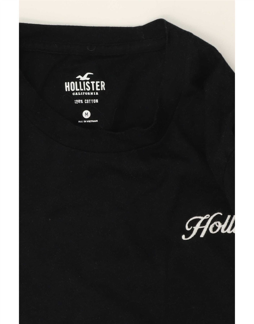 Hollister Mens Graphic Top Long Sleeve Medium Multicoloured Colourblock