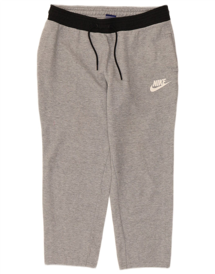 Nike Mens Capri Tracksuit Trousers Small  Grey Colourblock Cotton