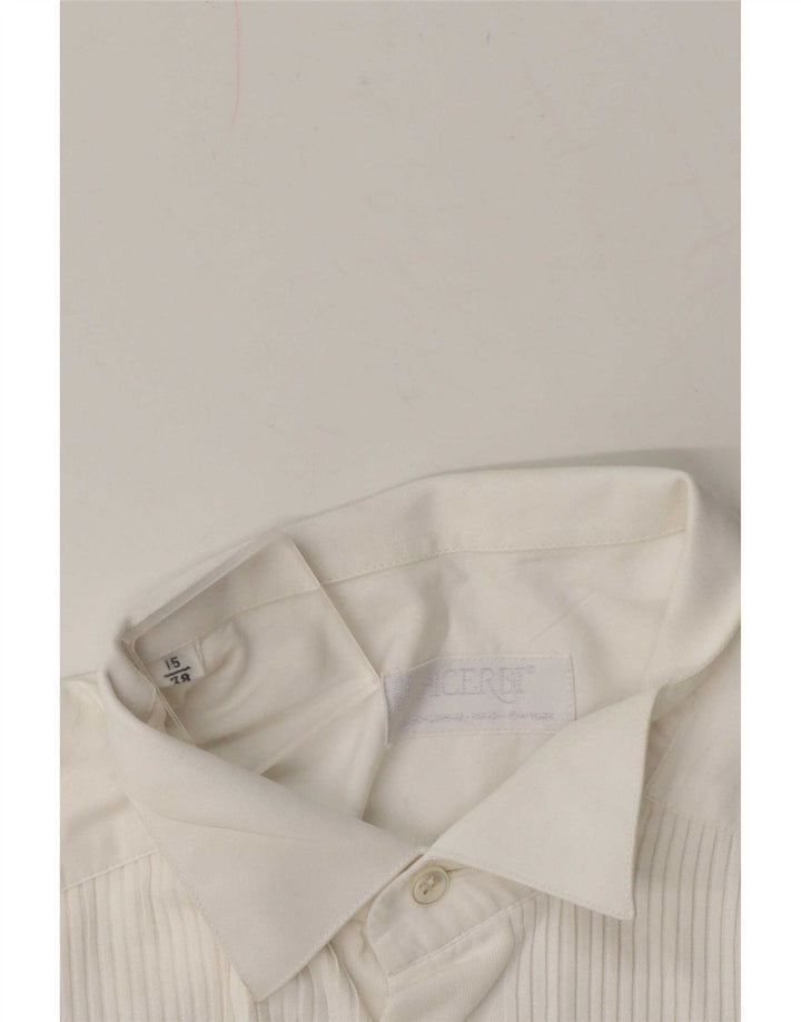 Acerbi Mens Formal Shirt Size 38 15 Medium White