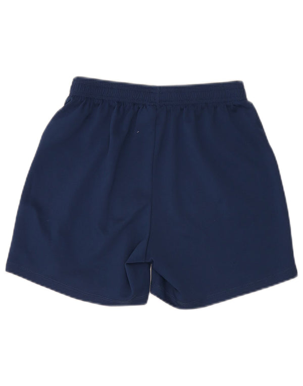 UMBRO Boys Sport Shorts 11-12 Years Large Navy Blue Polyester