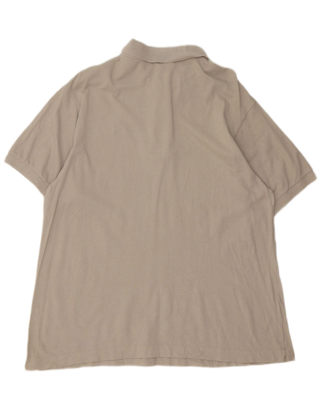 Lacoste Mens Polo Shirt Size 6 XL Beige Cotton