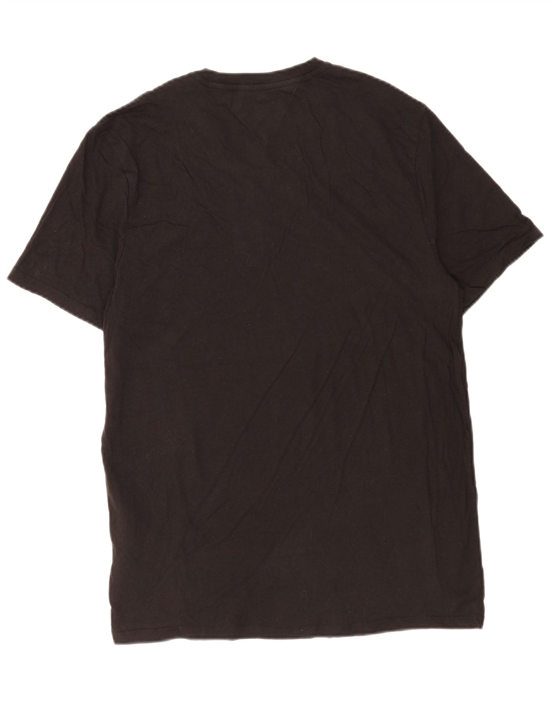 Tommy Hilfiger Mens T-Shirt Top Medium Black Cotton