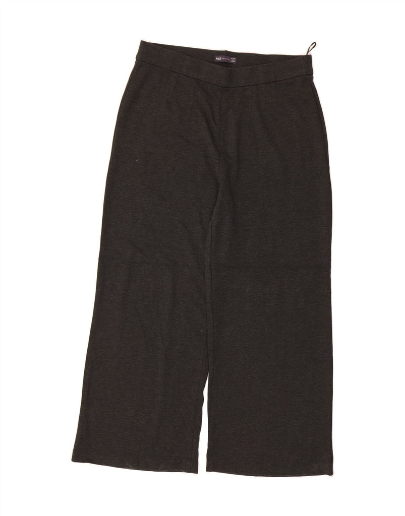 MARKS & SPENCER Womens Tracksuit Trousers UK 16 Large  Grey Viscose Vintage Marks & Spencer and Second-Hand Marks & Spencer from Messina Hembry 