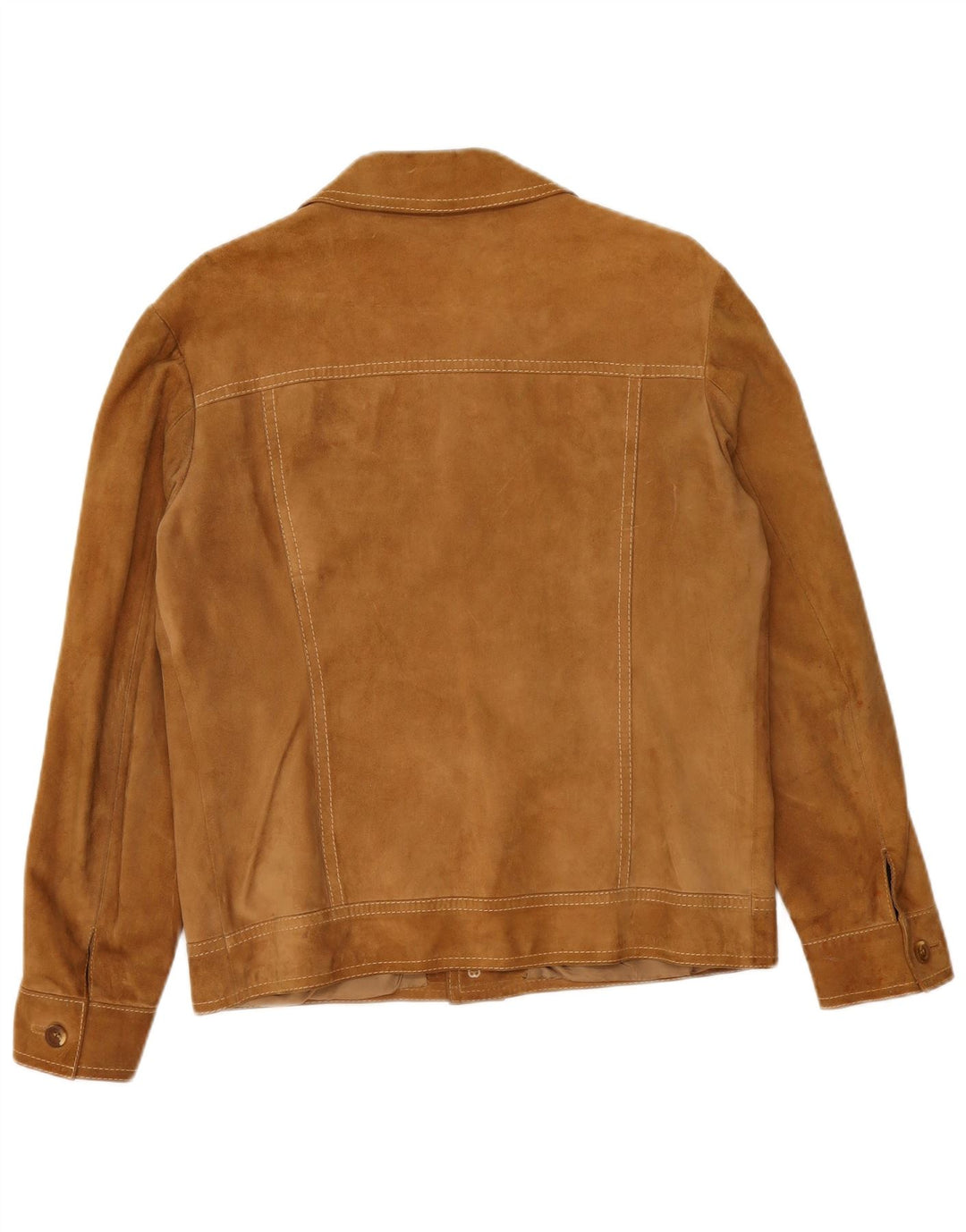 Vintage Mens Suede Jacket UK 38 Medium Brown