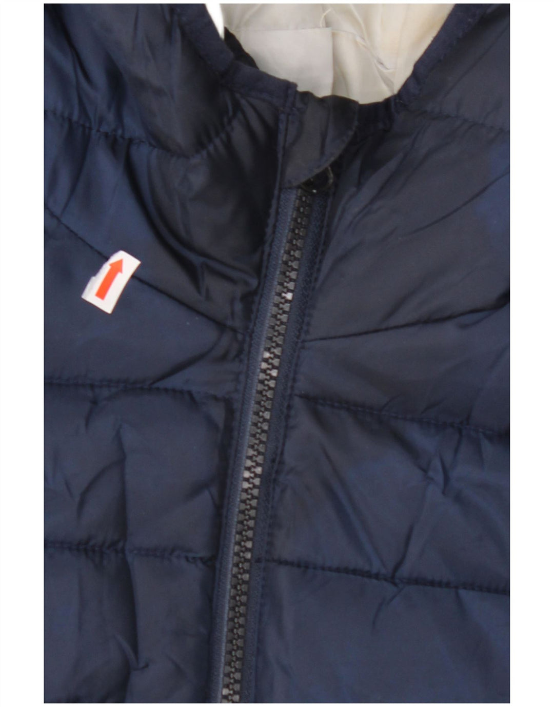 JACK & JONES Mens Hooded Padded Jacket UK 40 Large Navy Blue Polyester