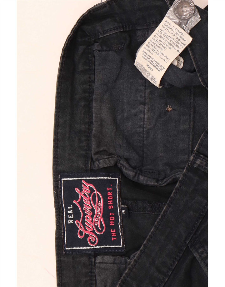 Superdry Womens Chino Shorts Medium W32 Black Cotton