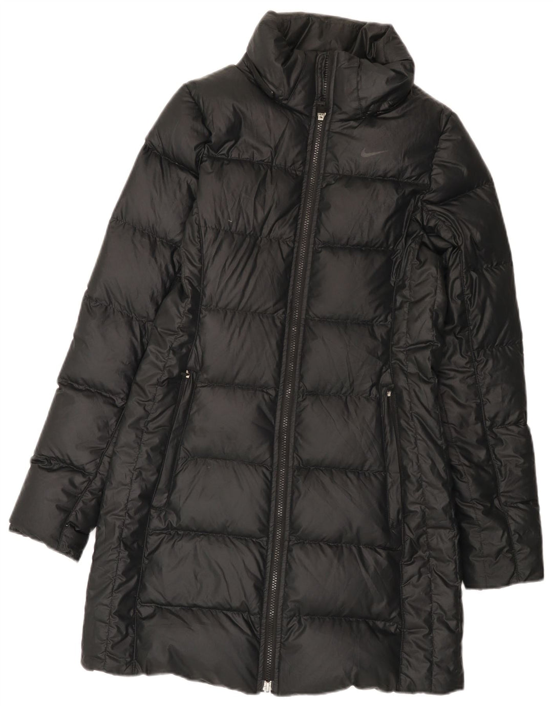 Nike Womens Padded Coat UK 6 XS Black Polyester